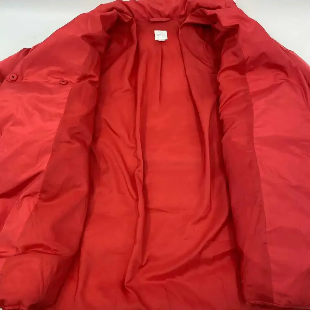J. Jill Orange Down-Filled Puffer Jacket | Women’s Size S